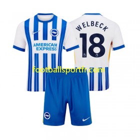 Tenue Brighton Hove Albion WELBECK 18 Enfant Domicile 2024-2025 Maillot de Foot